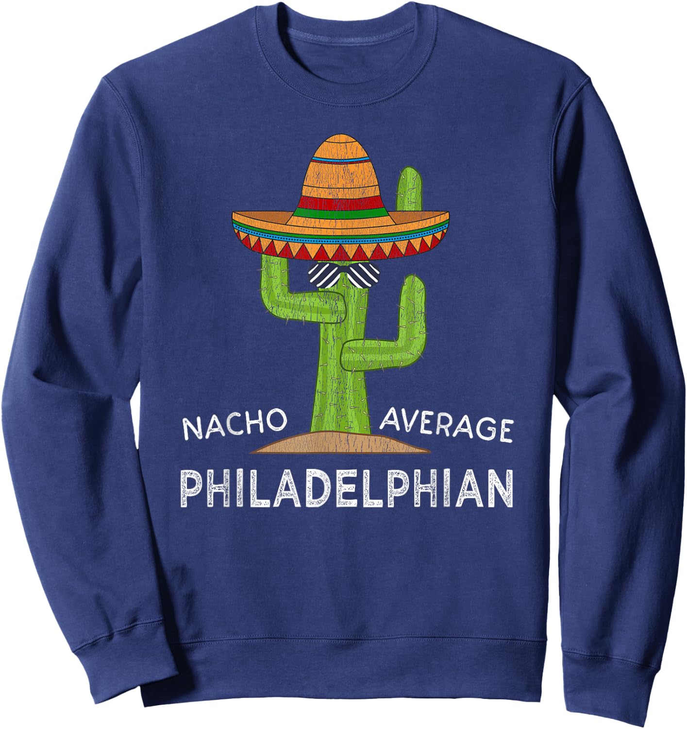 Native Philadelphian Meme | Funny Philadelphia PA Roots Home Sweatshirt - Sweatshirt | Navy
