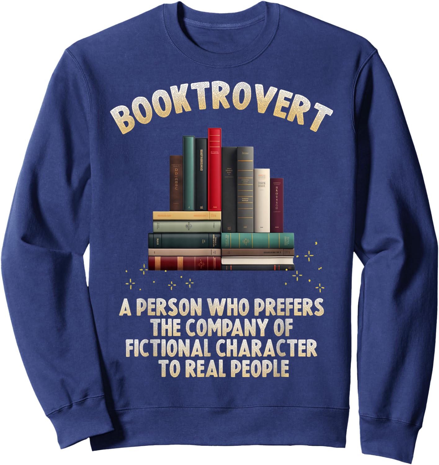 Booktrovert Sweatshirt - Sweatshirt | Navy