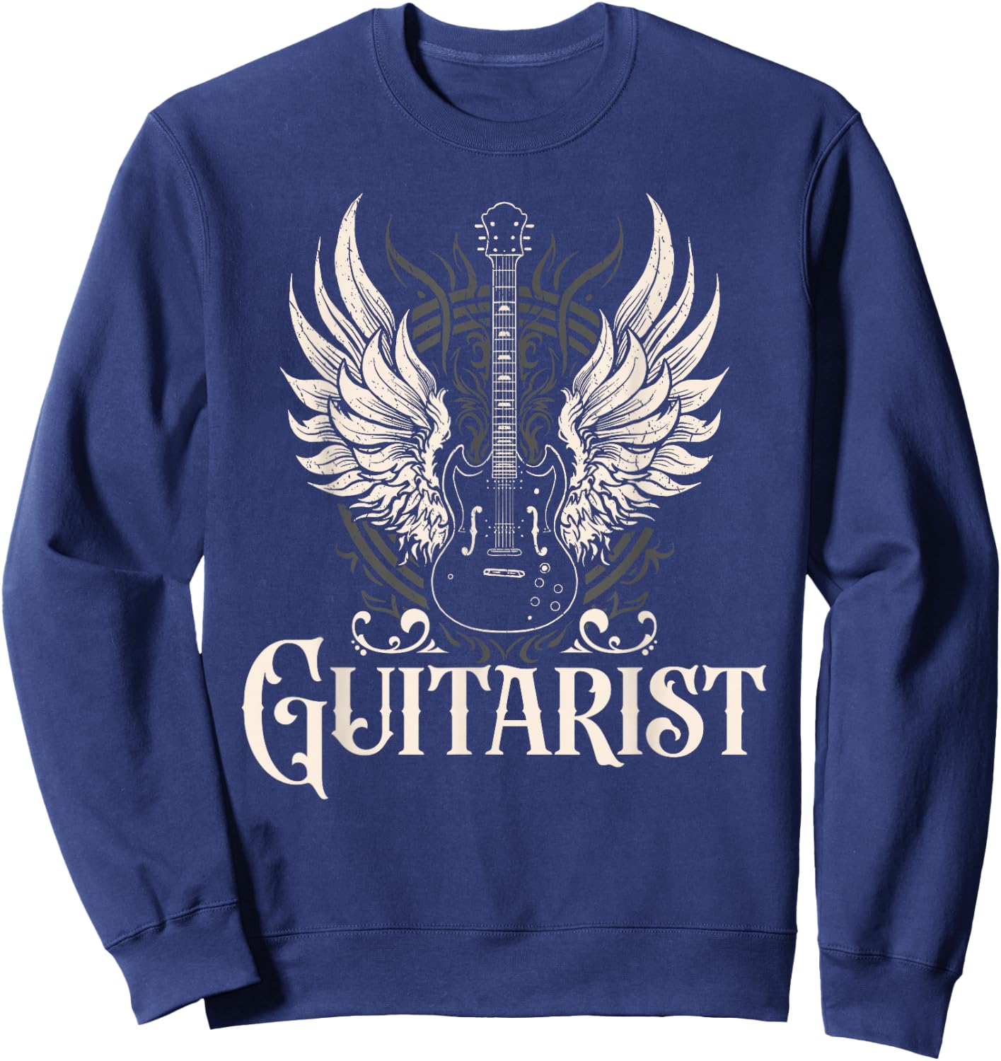 Guitarist, musician, guitar, guitar player Sweatshirt - Sweatshirt | Navy
