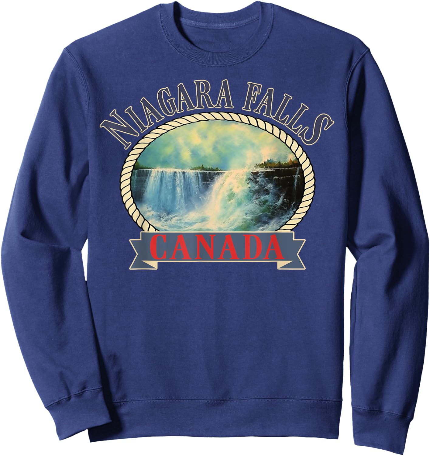 Niagara Falls Canada USA Nature river Sweatshirt - Sweatshirt | Navy