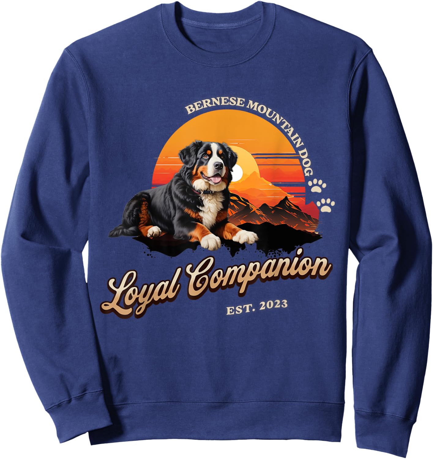 Bernese Mountain dog Shirt. Bernese Mountain dog Men Women Sweatshirt - Sweatshirt | Navy