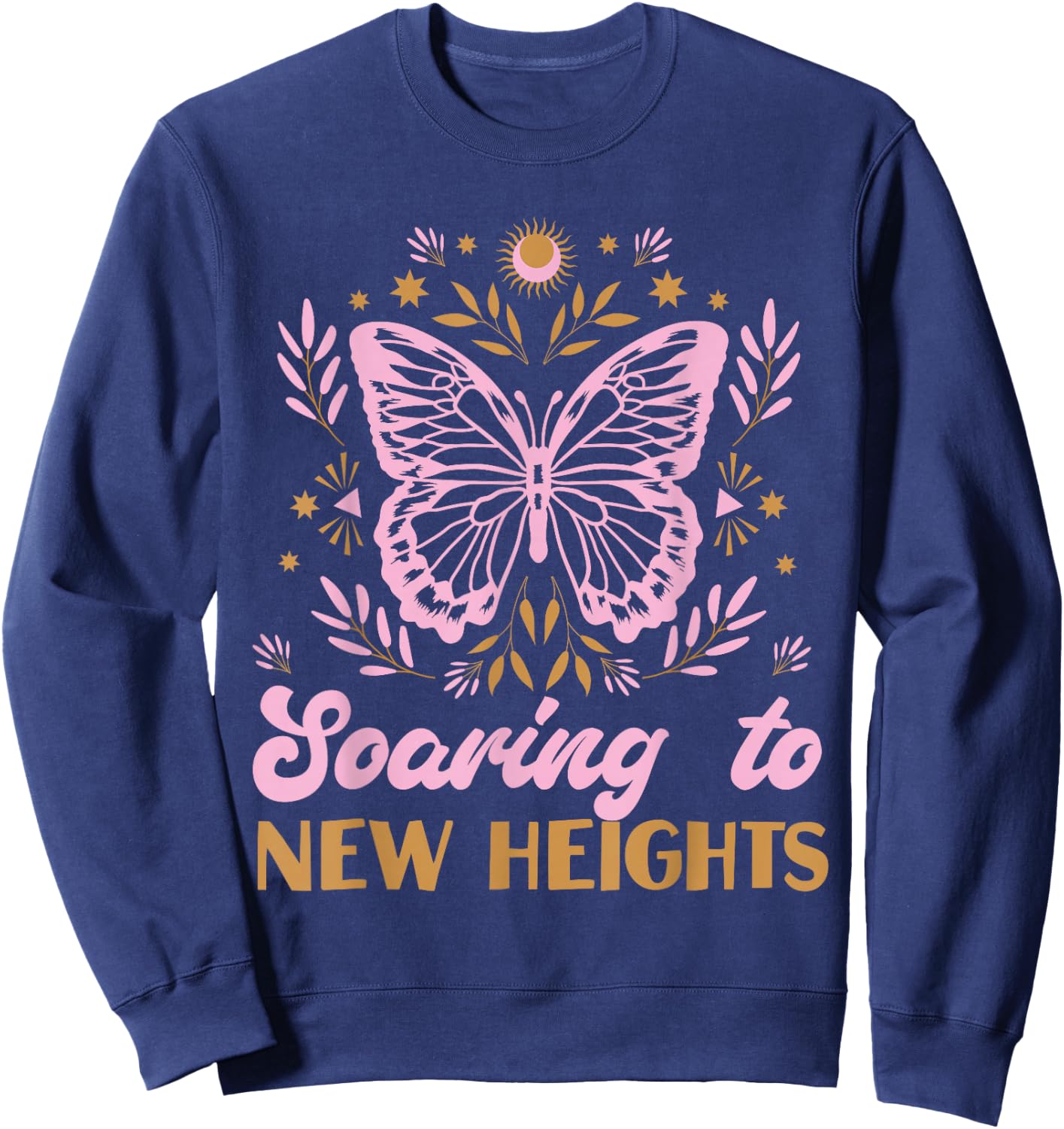 Butterfly for Girls: Soaring to New Heights Sweatshirt - Sweatshirt | Navy