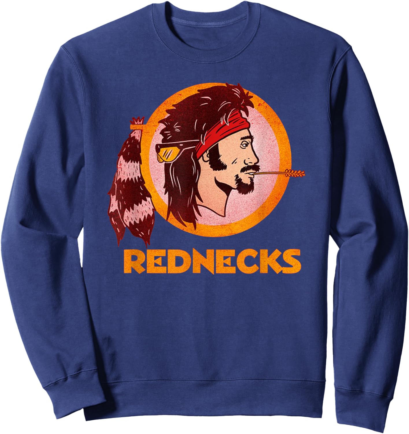 Washington Rednecks Football Caucasians Vintage Sweatshirt - Sweatshirt | Navy