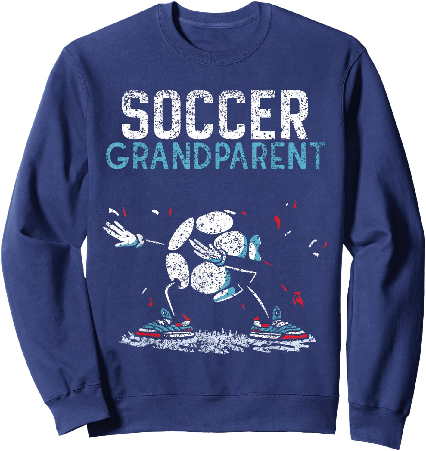 Soccer Grandparent Game Match Football Player Sweatshirt - Sweatshirt | Navy