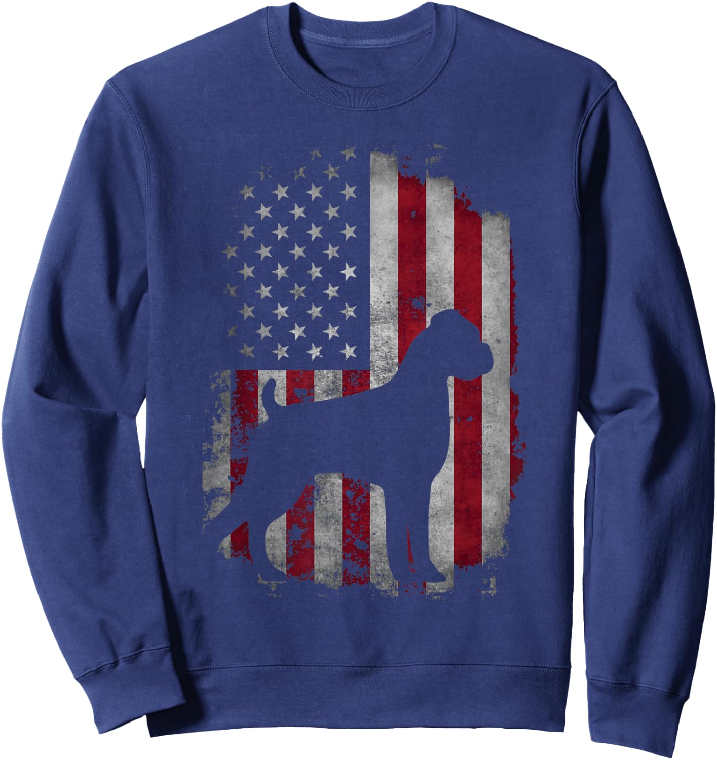 USA American Boxer Dog - Animal Dog Breeder Puppy Trainer Men Women Kids Sweatshirt - Sweatshirt | Navy
