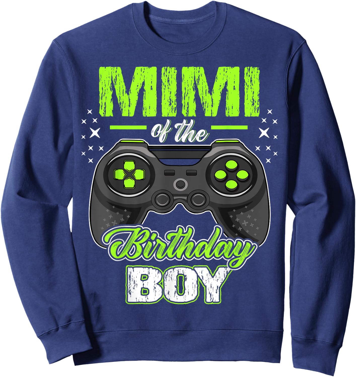 Mimi of the Birthday Boy Matching Video Gamer Birthday Sweatshirt - Sweatshirt | Navy