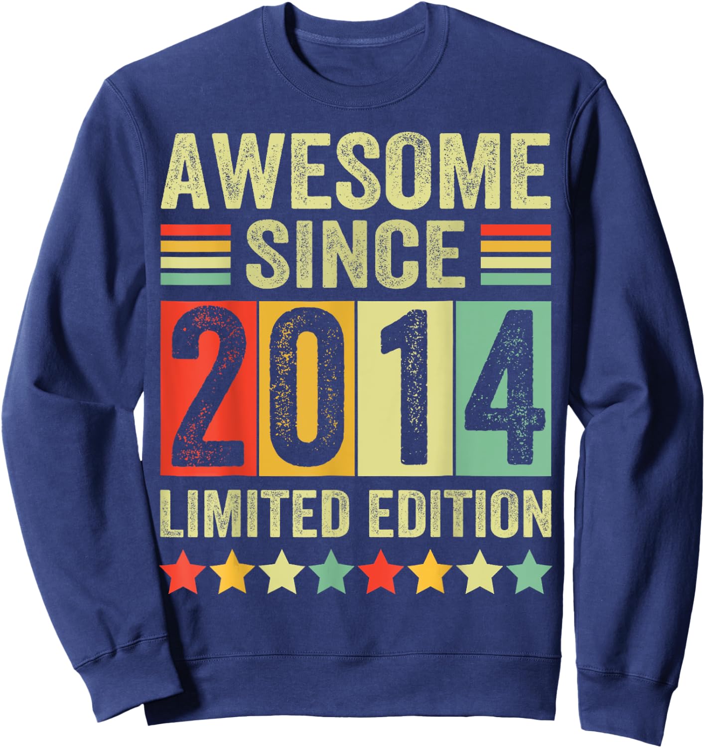 Est 2014 Limited Edition 9th Birthday Gifts 9 Year Old Sweatshirt - Sweatshirt | Navy