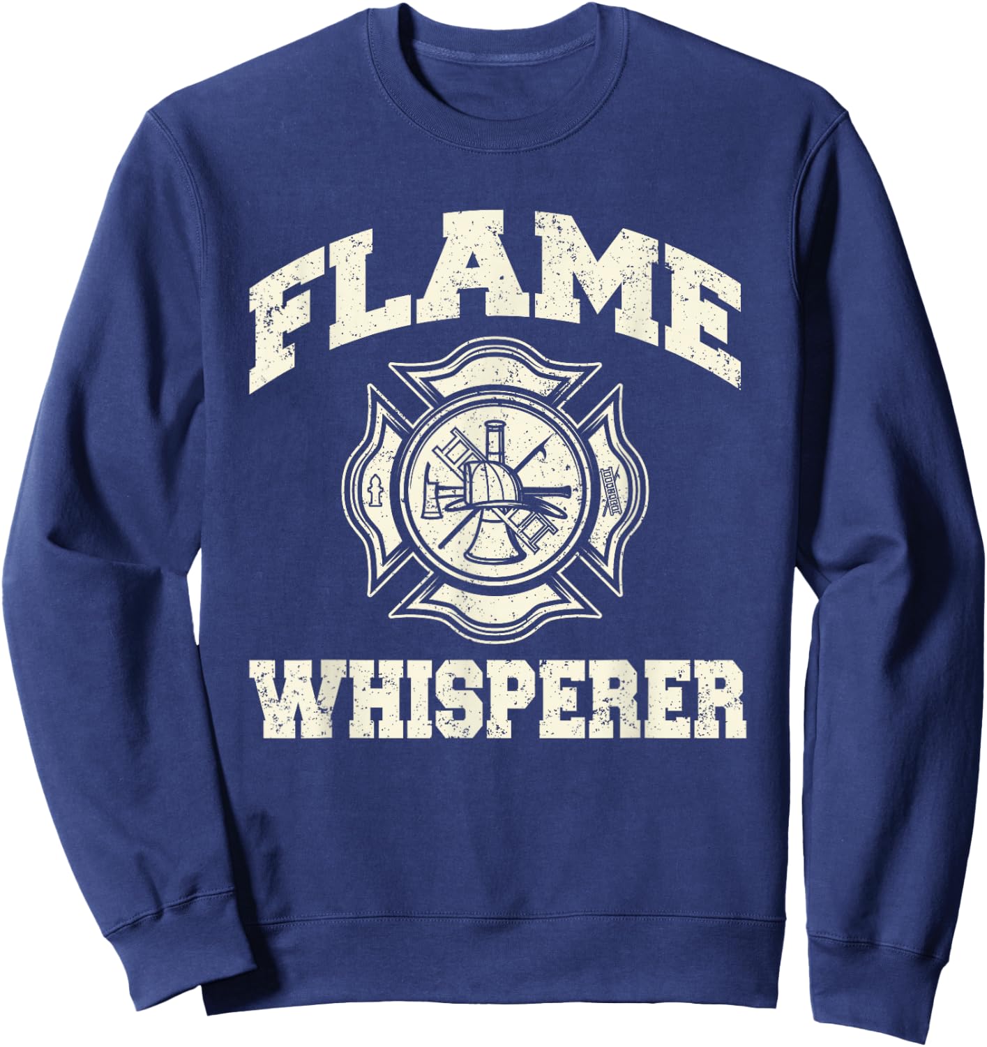 Funny Firefighting Fireman - Volunteer Firefighters Sweatshirt - Sweatshirt | Navy