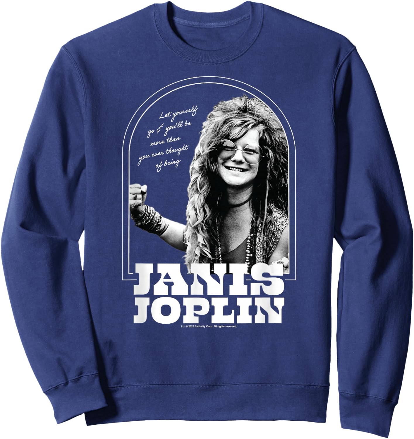 Janis Joplin - Let Yourself Go Be More Sweatshirt - Sweatshirt | Navy