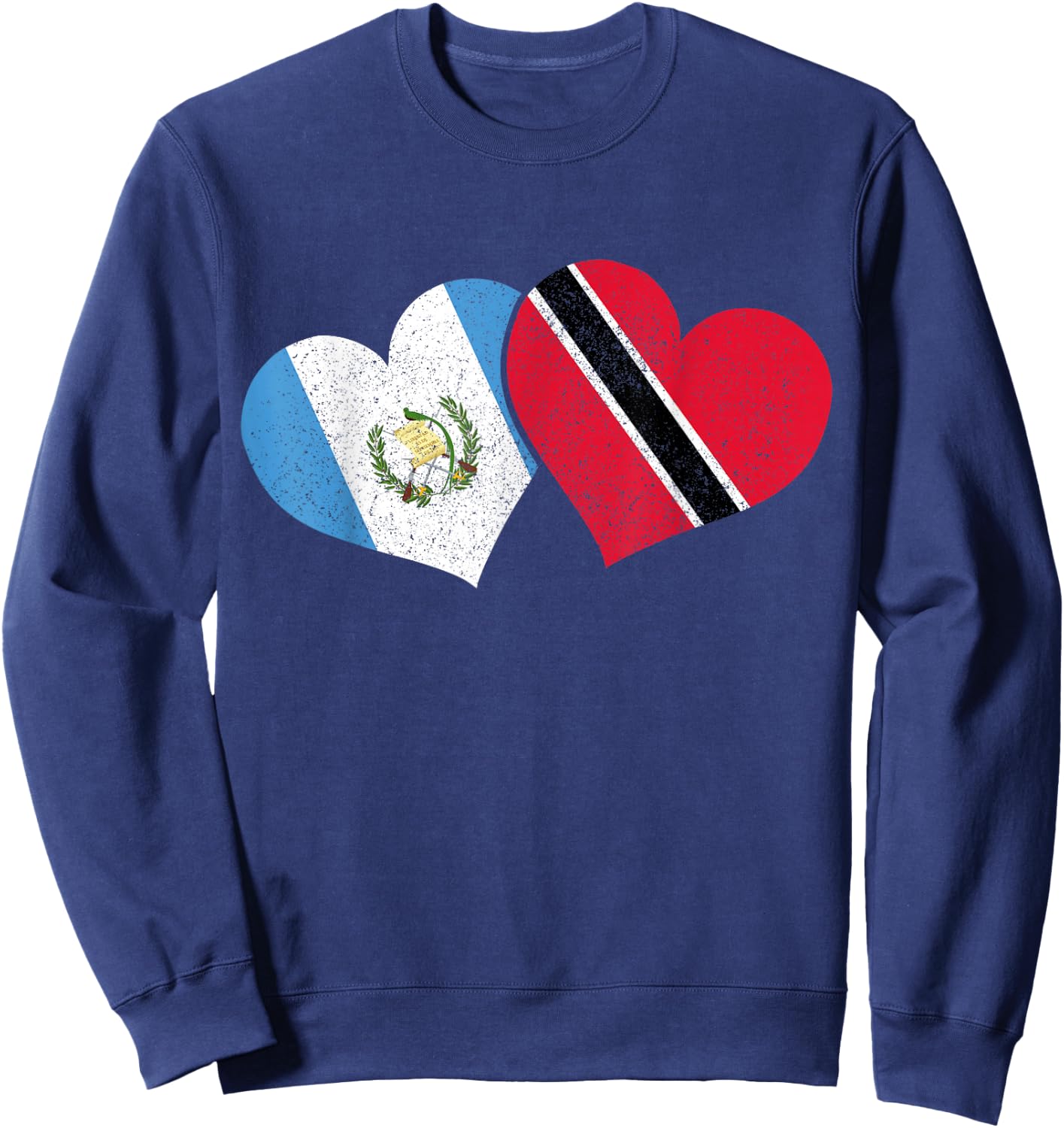 Guatemala Trinidad & Tobago Guatemalan Flag Pride Sweatshirt - Sweatshirt | Navy