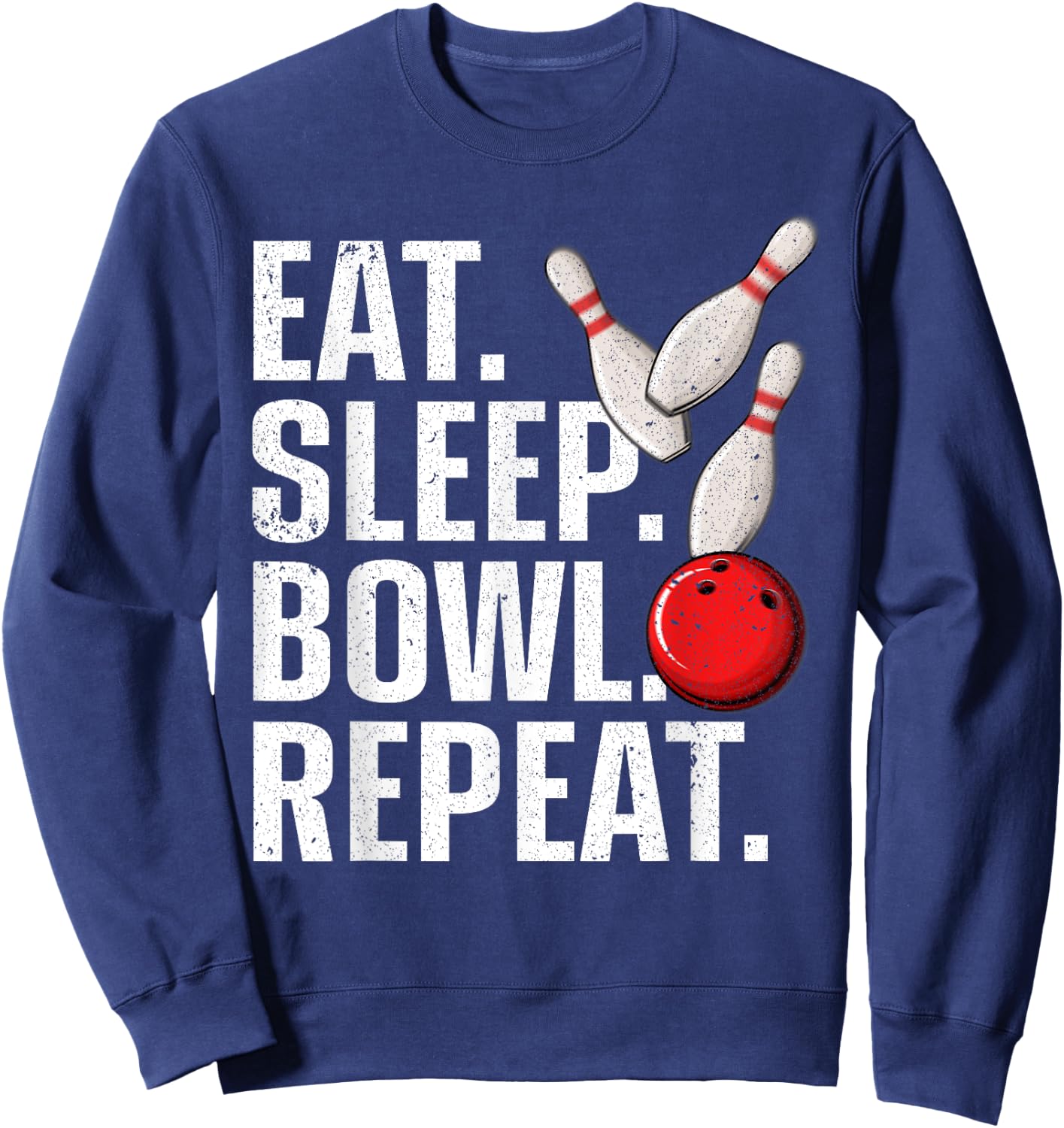 Cool Bowling Women Bowling League Team Sports Bowler Sweatshirt - Sweatshirt | Navy