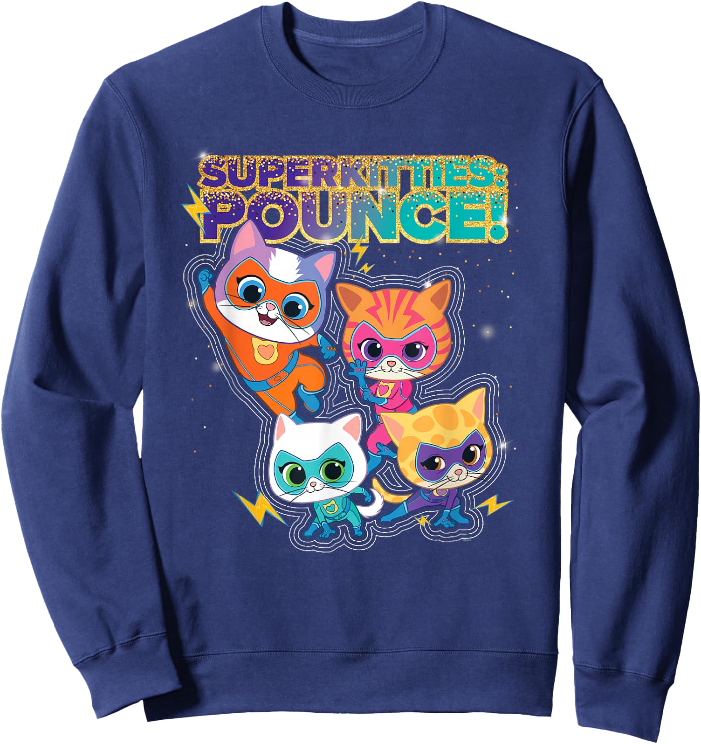 Disney Junior SuperKitties Pounce! Full Team Sweatshirt - Sweatshirt | Navy