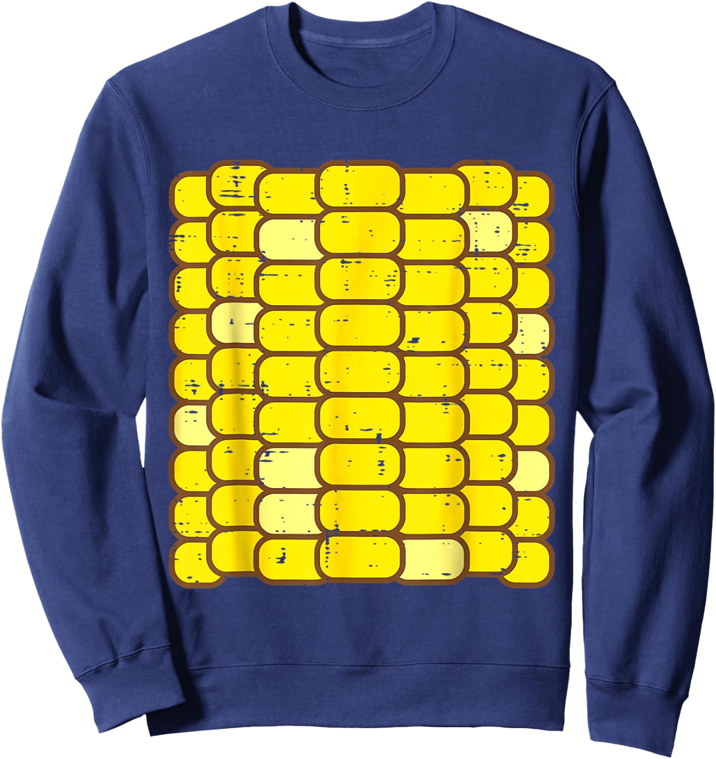Corn Halloween Costume Funny Foodie Farmer Men Women Kids Sweatshirt - Sweatshirt | Navy