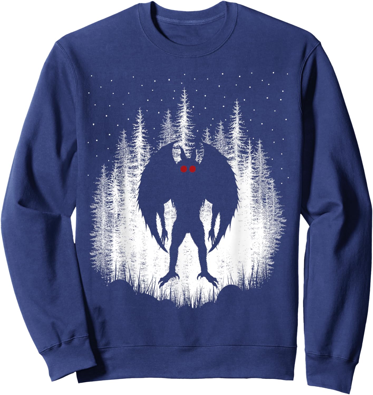 Mothman | Folklore Cryptid Women And Kids | Mothman Sweatshirt - Sweatshirt | Navy