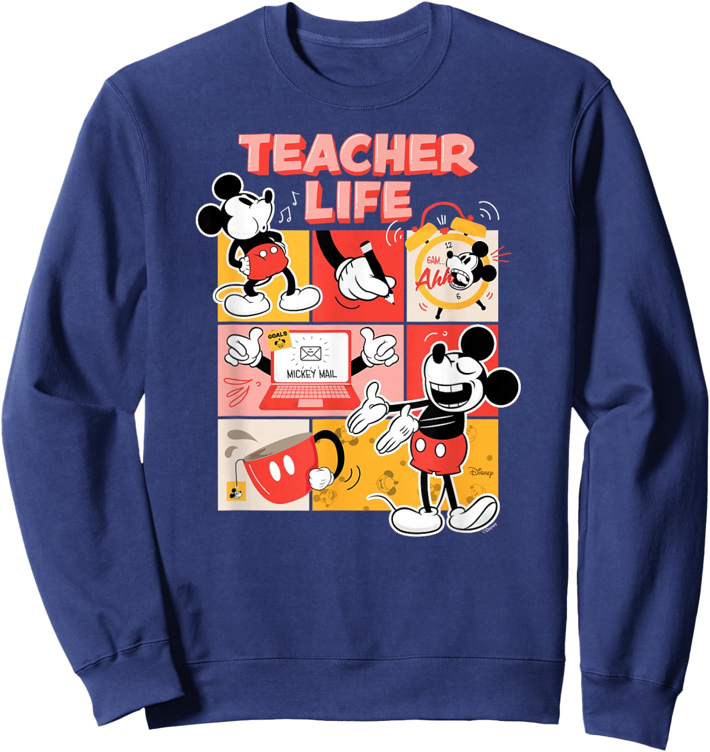 Mickey Mouse - Teacher Life Sweatshirt - Sweatshirt | Navy