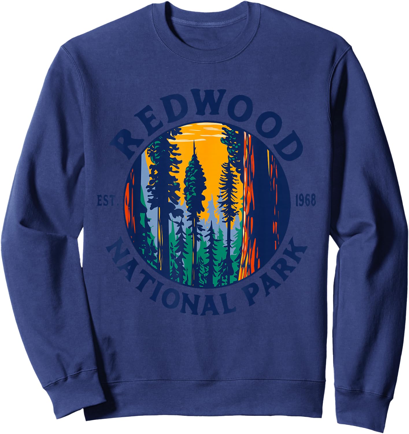 Redwood National and State Parks CA California Outdoor Sweatshirt - Sweatshirt | Navy
