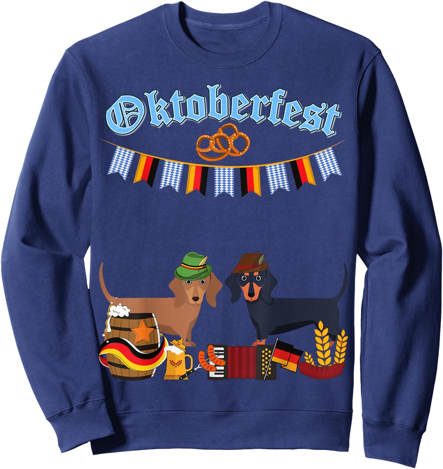 Dachshund Oktoberfest Sweatshirt - Sweatshirt | Navy