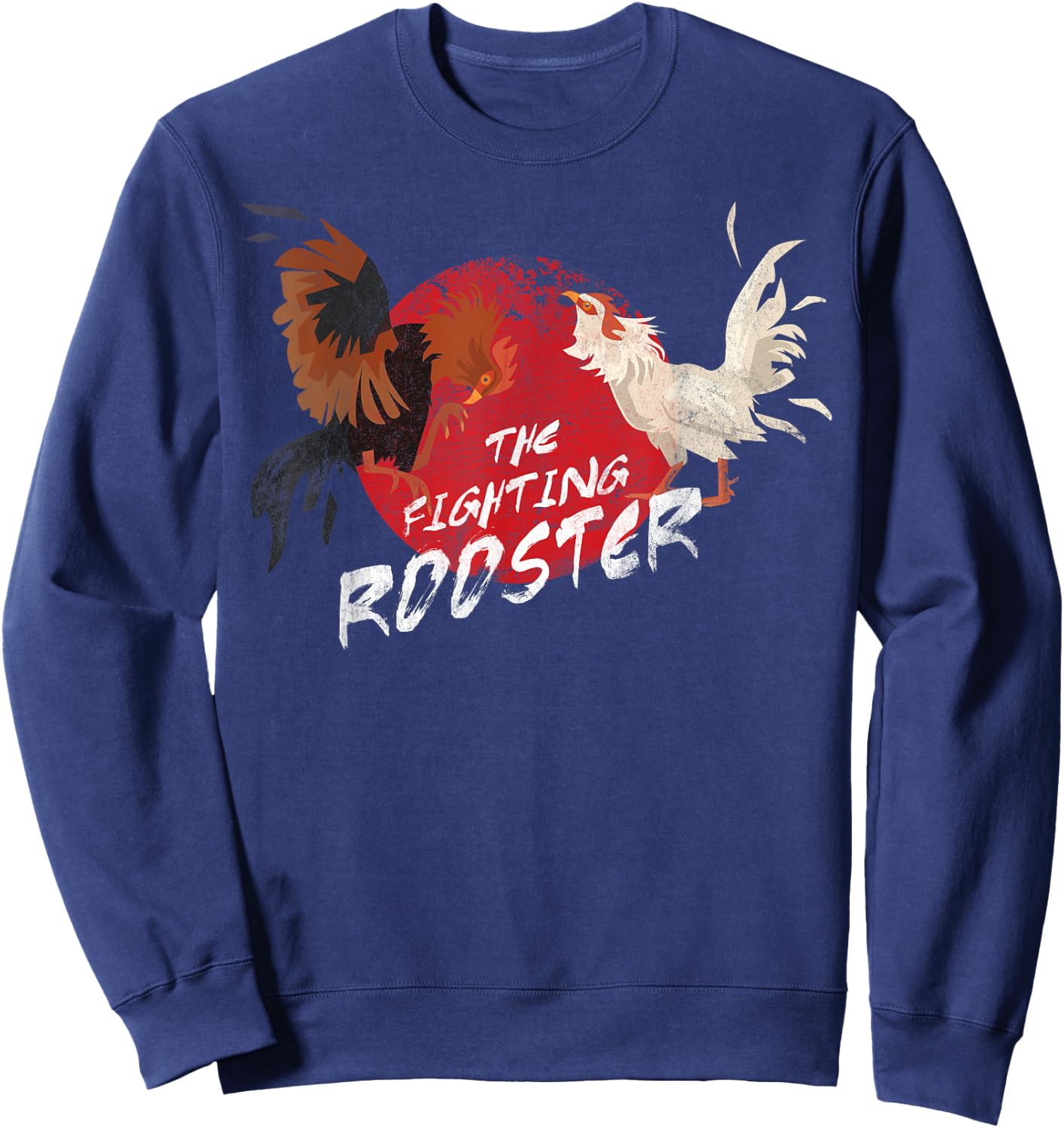 The Fighting Rooster Design for Chicken Lovers Sweatshirt - Sweatshirt | Navy