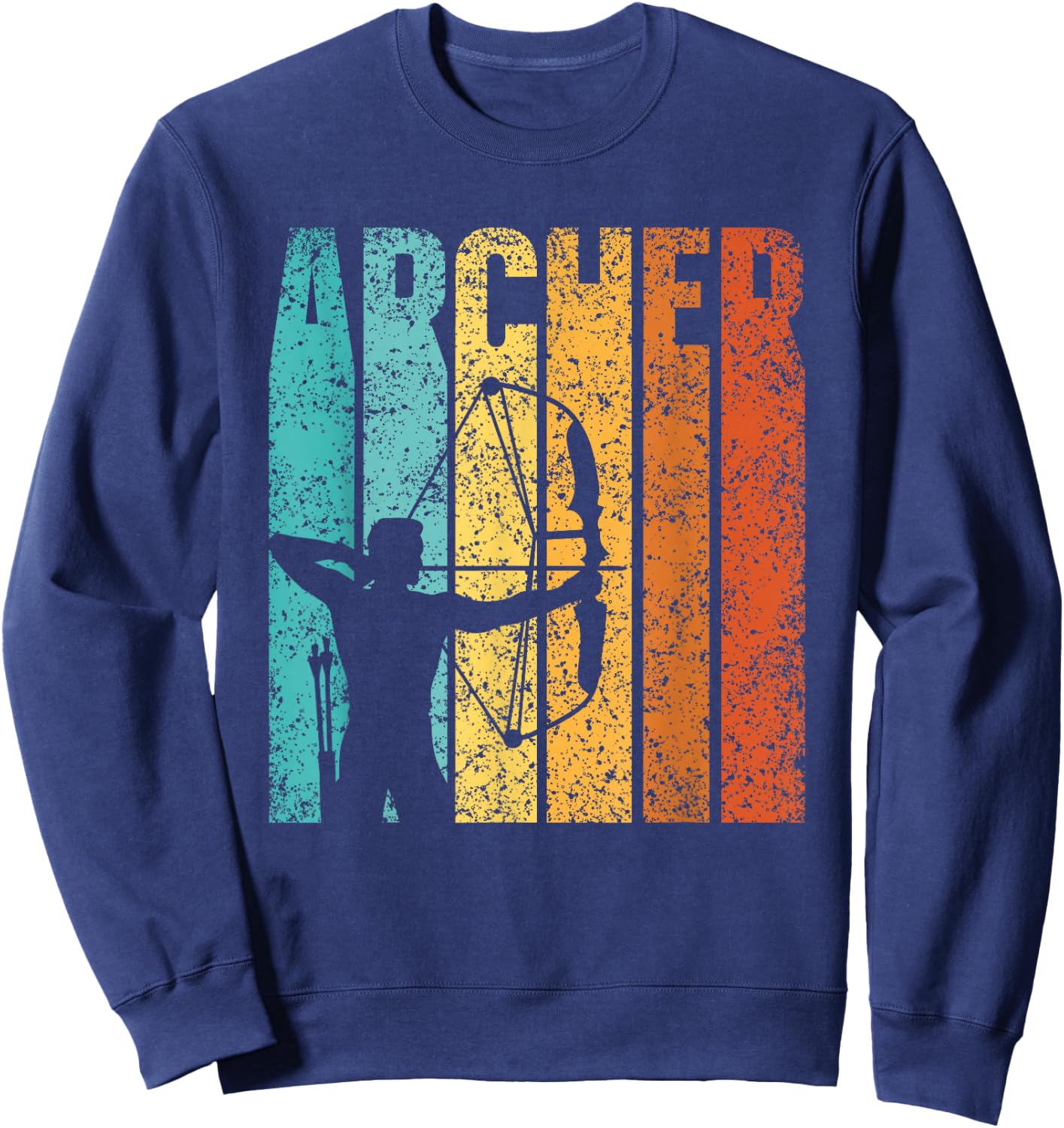 Archer Hobby Bow Arrow Archery Archer Sweatshirt - Sweatshirt | Navy