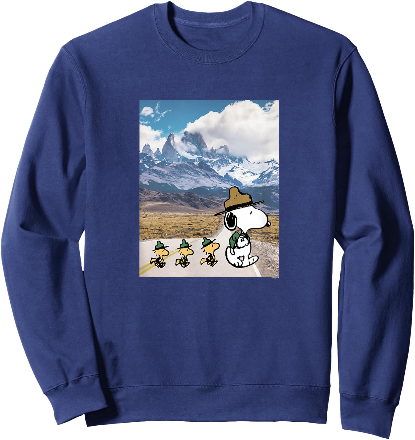 Peanuts - Snoopy Nature Crossing Sweatshirt - Sweatshirt | Navy