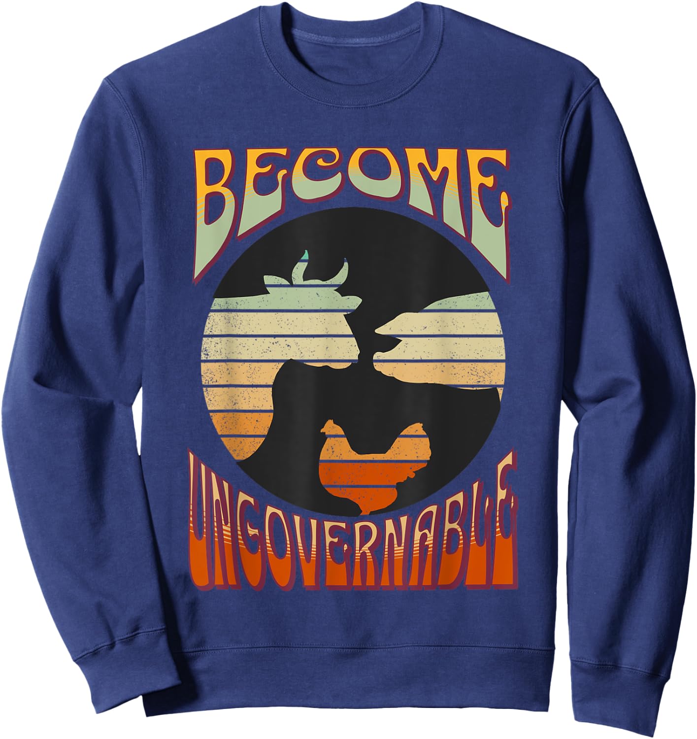 Become Ungovernable Homestead Resistance Choose Freedom T-Sh Sweatshirt - Sweatshirt | Navy