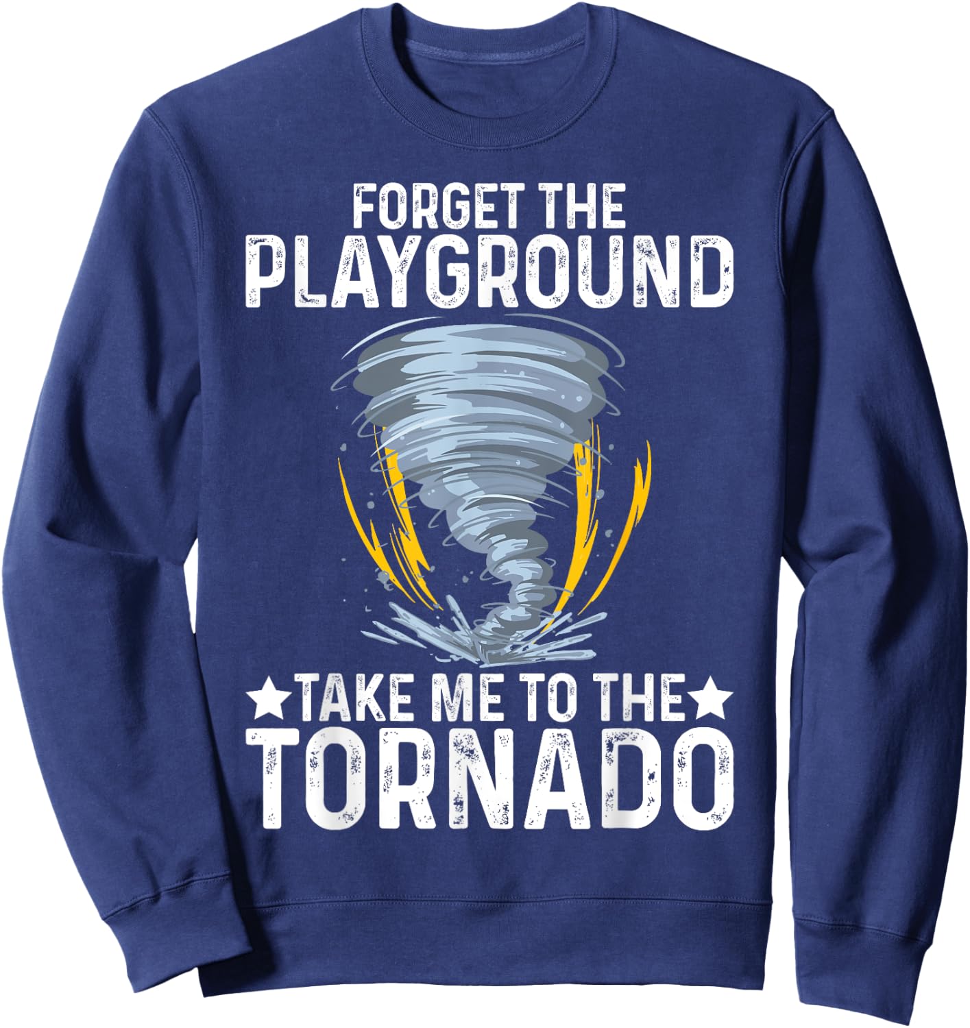 kids storm chaser tornado boys Storm chasing Sweatshirt - Sweatshirt | Navy