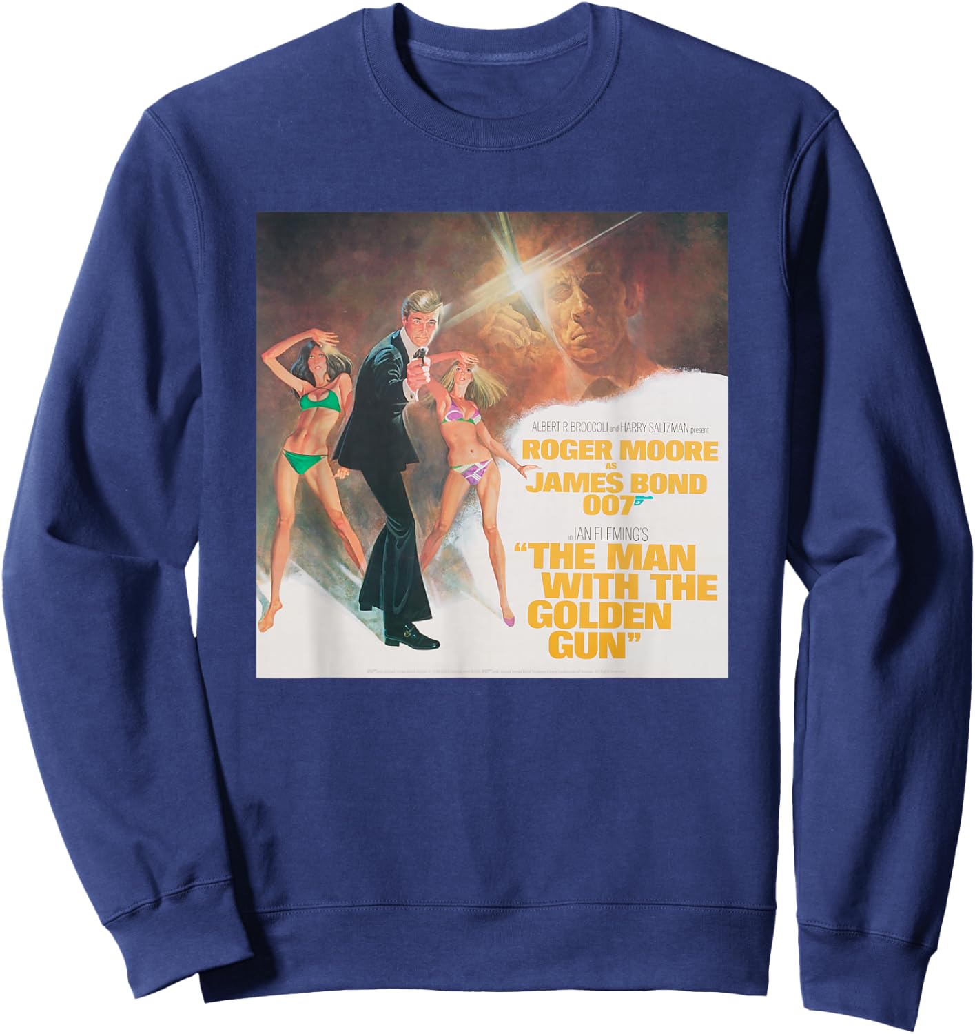 Official James Bond 007 The Man with The Golden Gun Sweatshirt - Sweatshirt | Navy