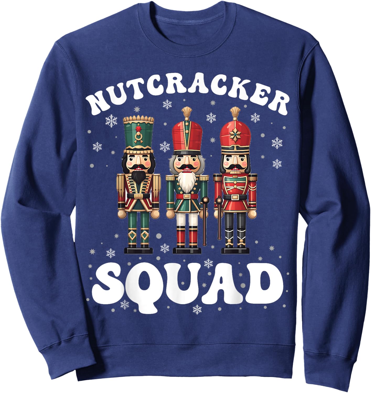 Nutcracker Squad Ballet Dance Family Christmas Holiday Sweatshirt - Sweatshirt | Navy