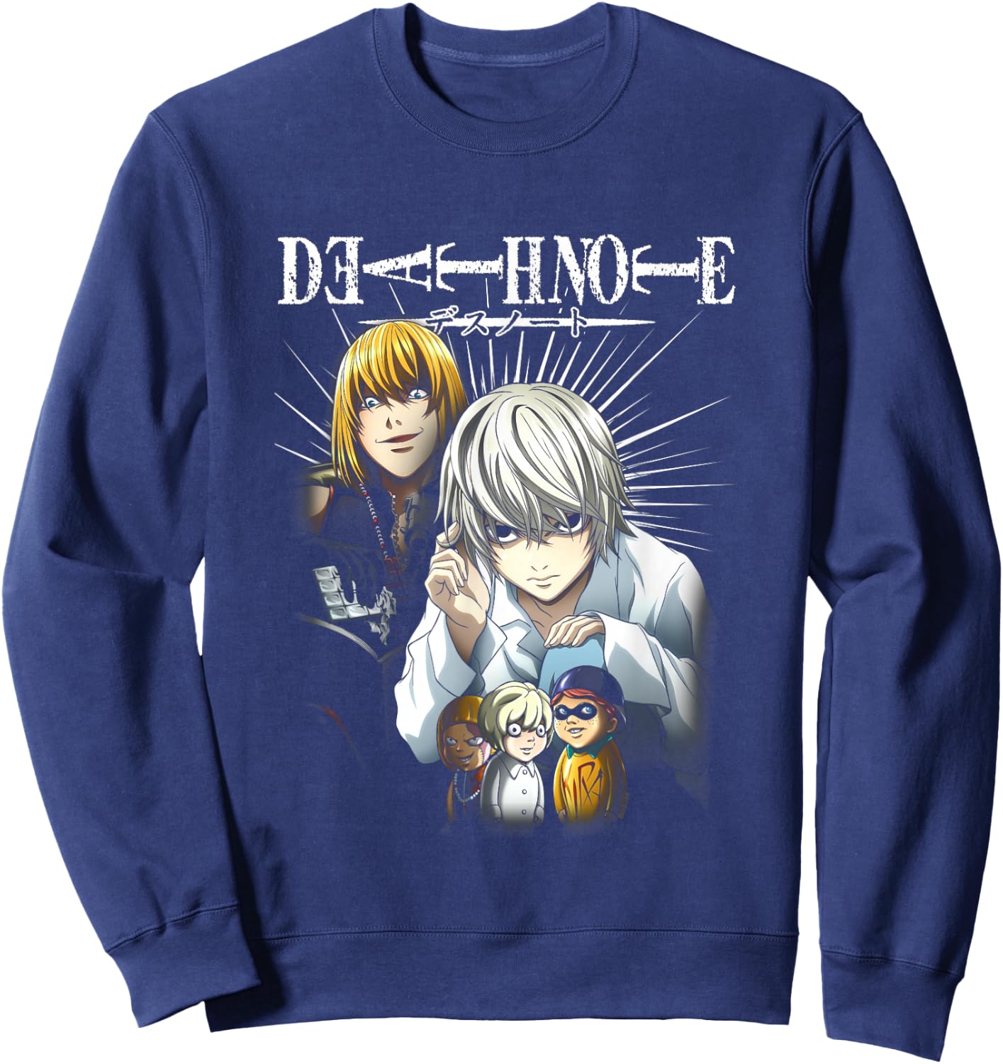 Death Note Near and Mello Anime Sweatshirt - Sweatshirt | Navy