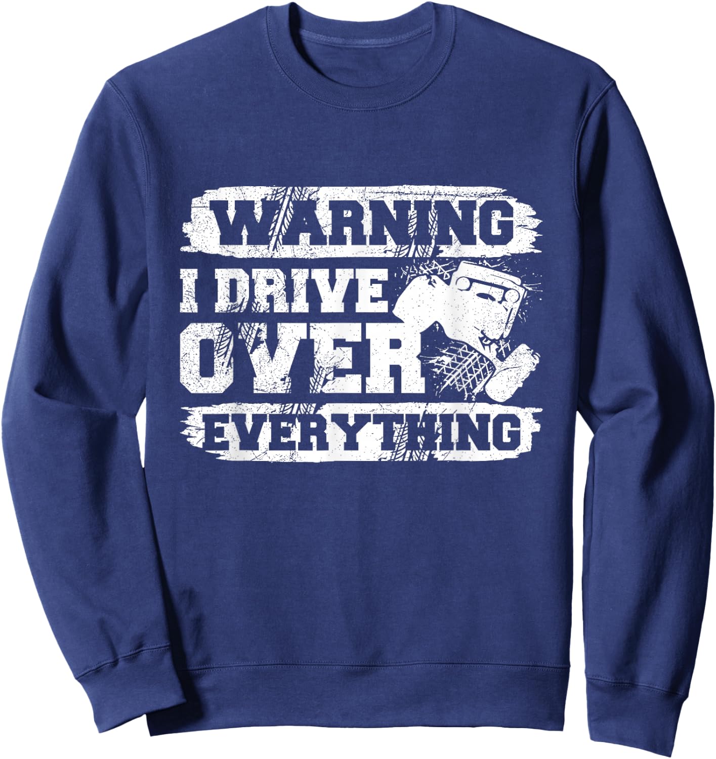 Rock Crawling 4 Wheeler Design for a Rock Crawler Expert Sweatshirt - Sweatshirt | Navy