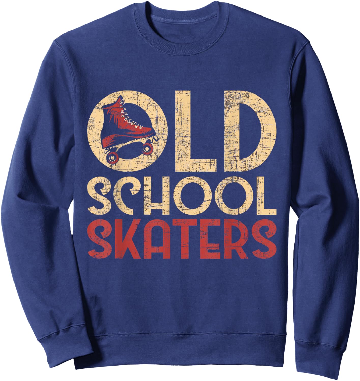 Old School Skaters - Roller Skating Roller Derby Skates Sweatshirt - Sweatshirt | Navy