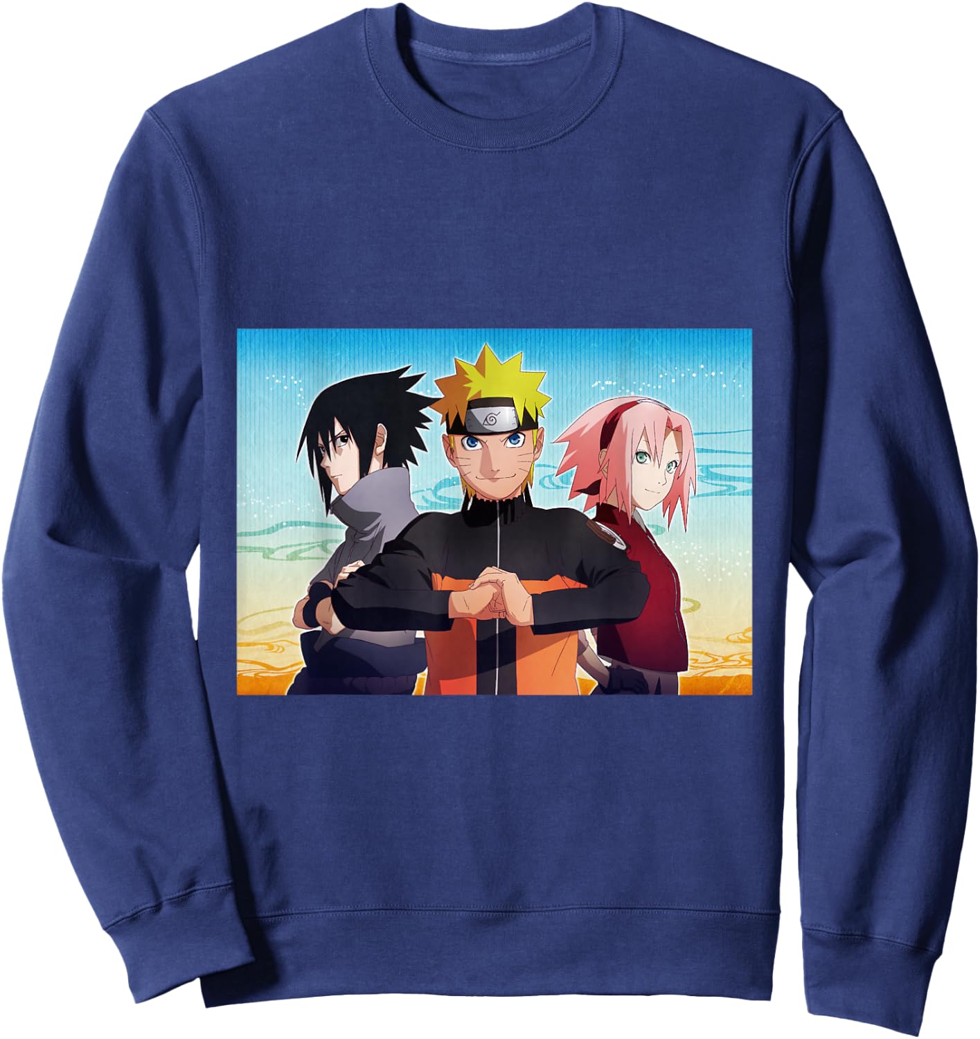 Naruto The Uzumaki, Sasuke, and Sakura Sweatshirt - Sweatshirt | Navy