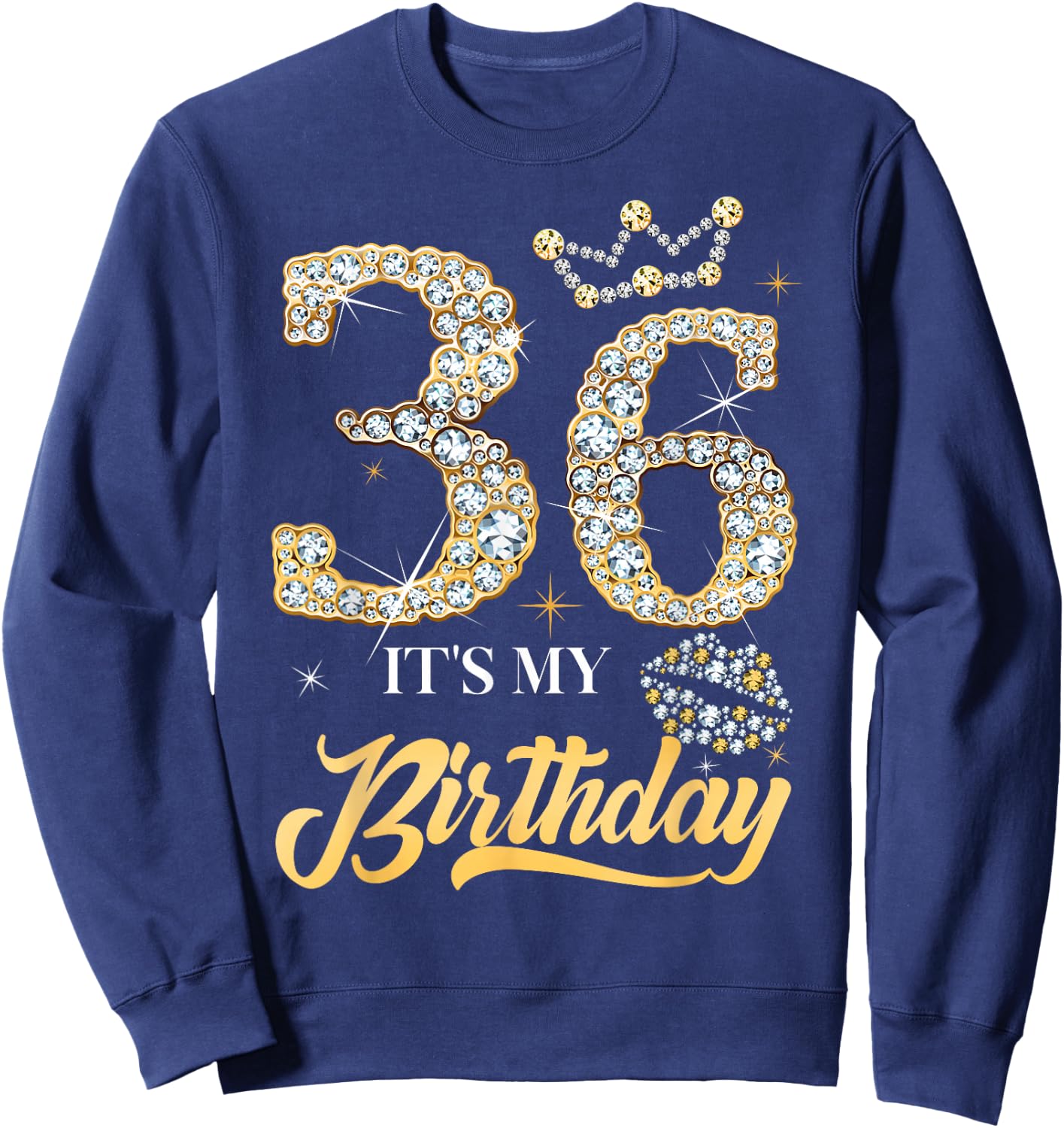 It's My 36th Birthday Diamond Shoes 36 Years Old Women Sweatshirt - Sweatshirt | Navy