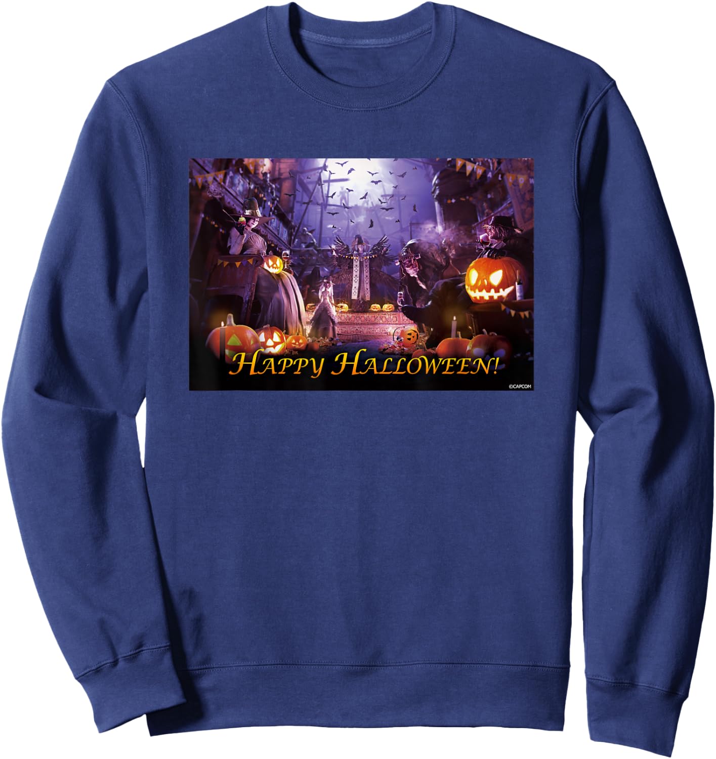 Resident Evil Village Halloween Sweatshirt - Sweatshirt | Navy