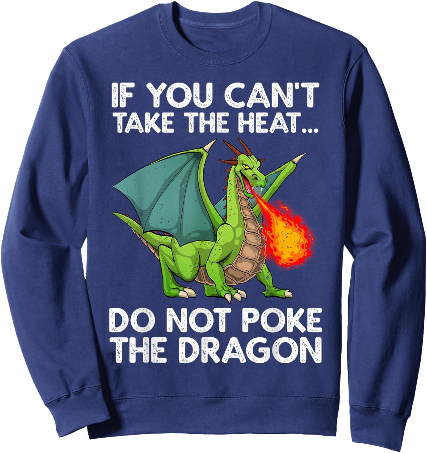 Cool Dragon Design Women Kids Mythical Dragon Lover Sweatshirt - Sweatshirt | Navy