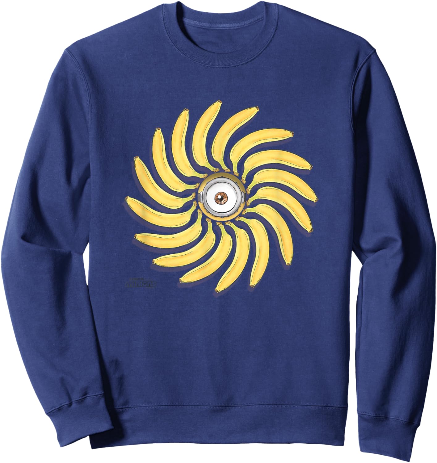 Minions Banana Big Face Halloween costume Sweatshirt - Sweatshirt | Navy