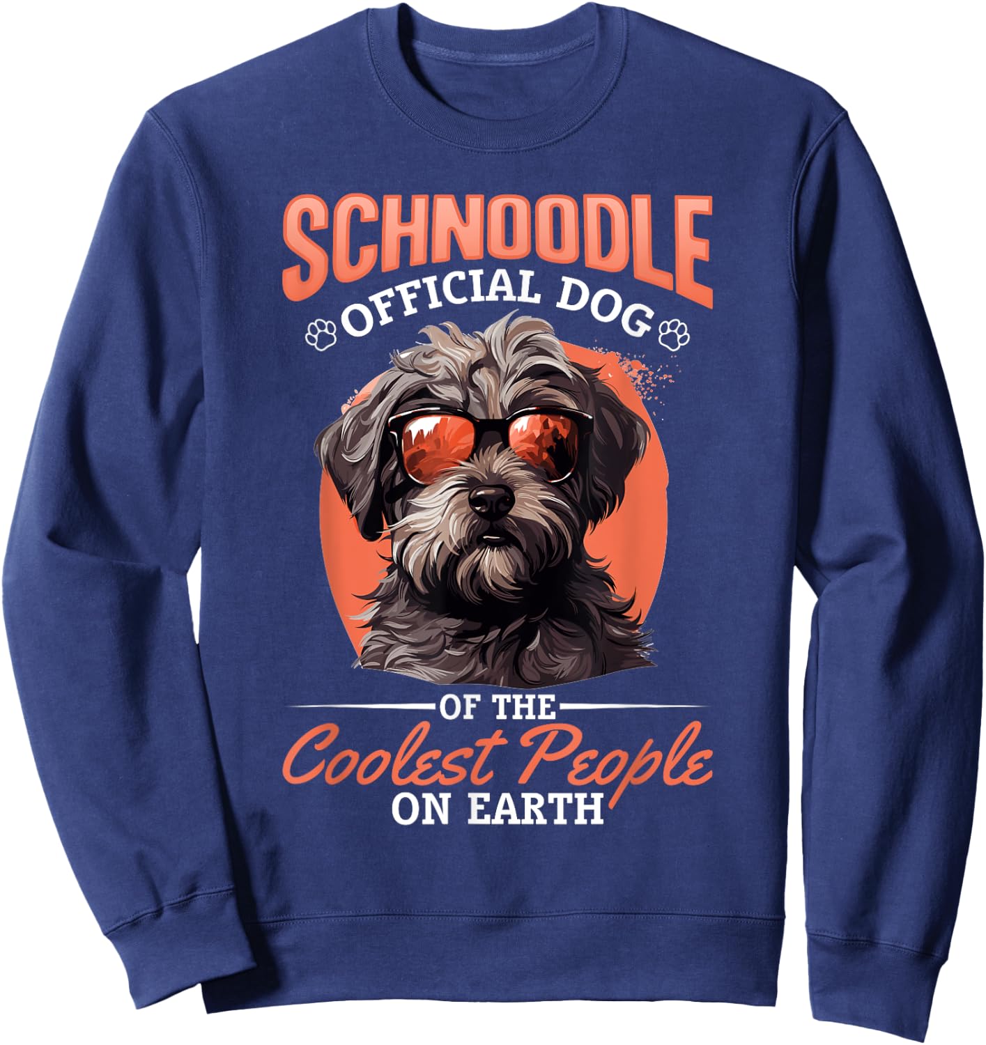 Schnoodle Snoodle Dog Breed Pet Schnoodle Official Dog Men Women Kids Sweatshirt - Sweatshirt | Navy