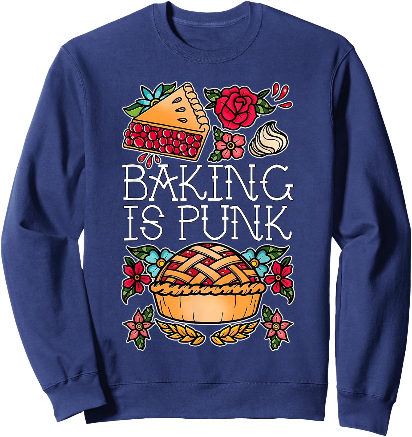 Baking Is Punk Sweatshirt - Sweatshirt | Navy