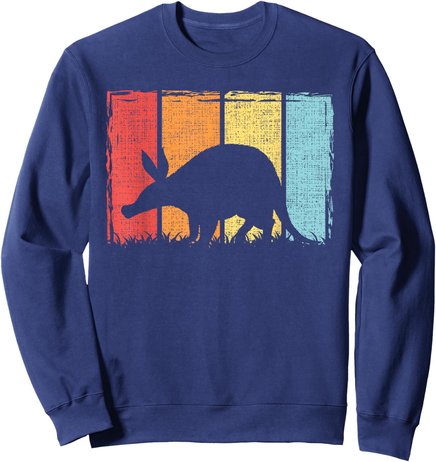 Vintage Aardvark Art Women Aardvark Armadillo Lover Sweatshirt - Sweatshirt | Navy