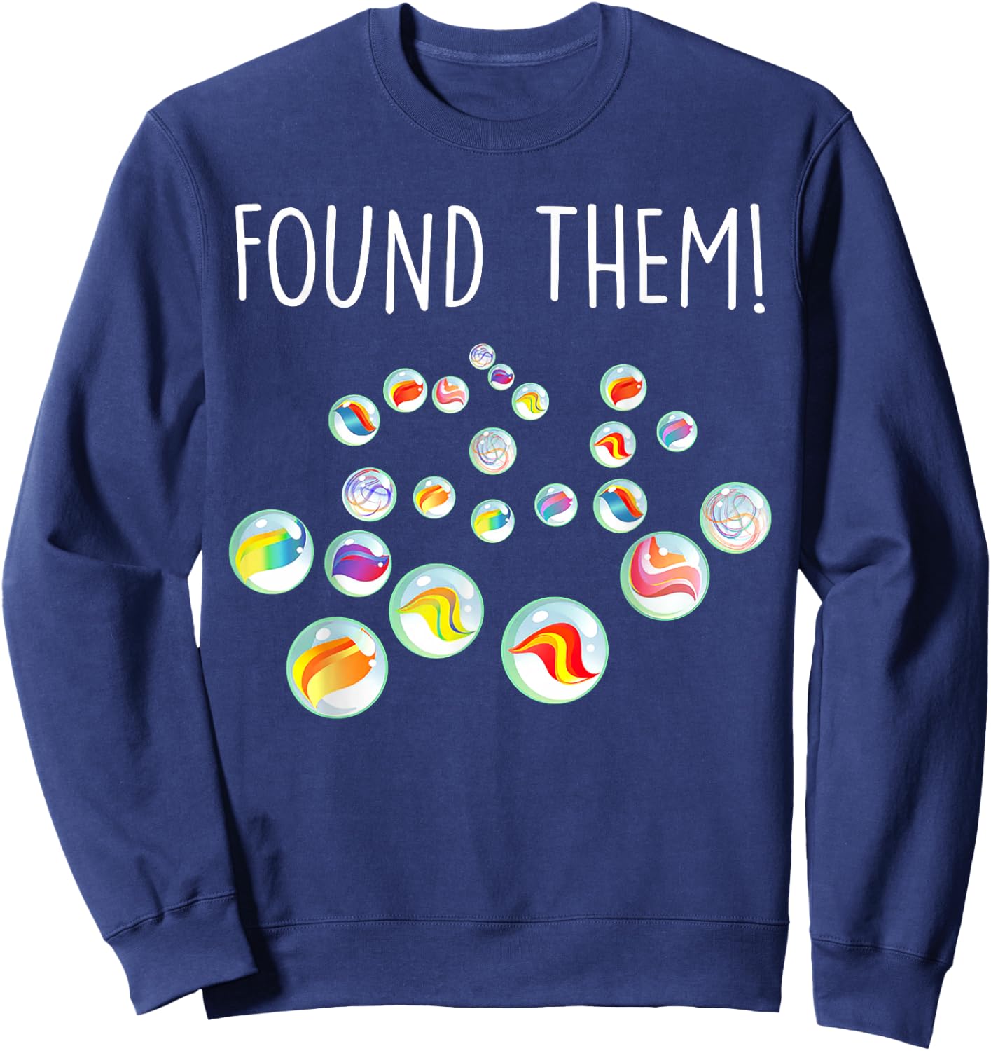 Found Them Marbles Sweatshirt - Sweatshirt | Navy