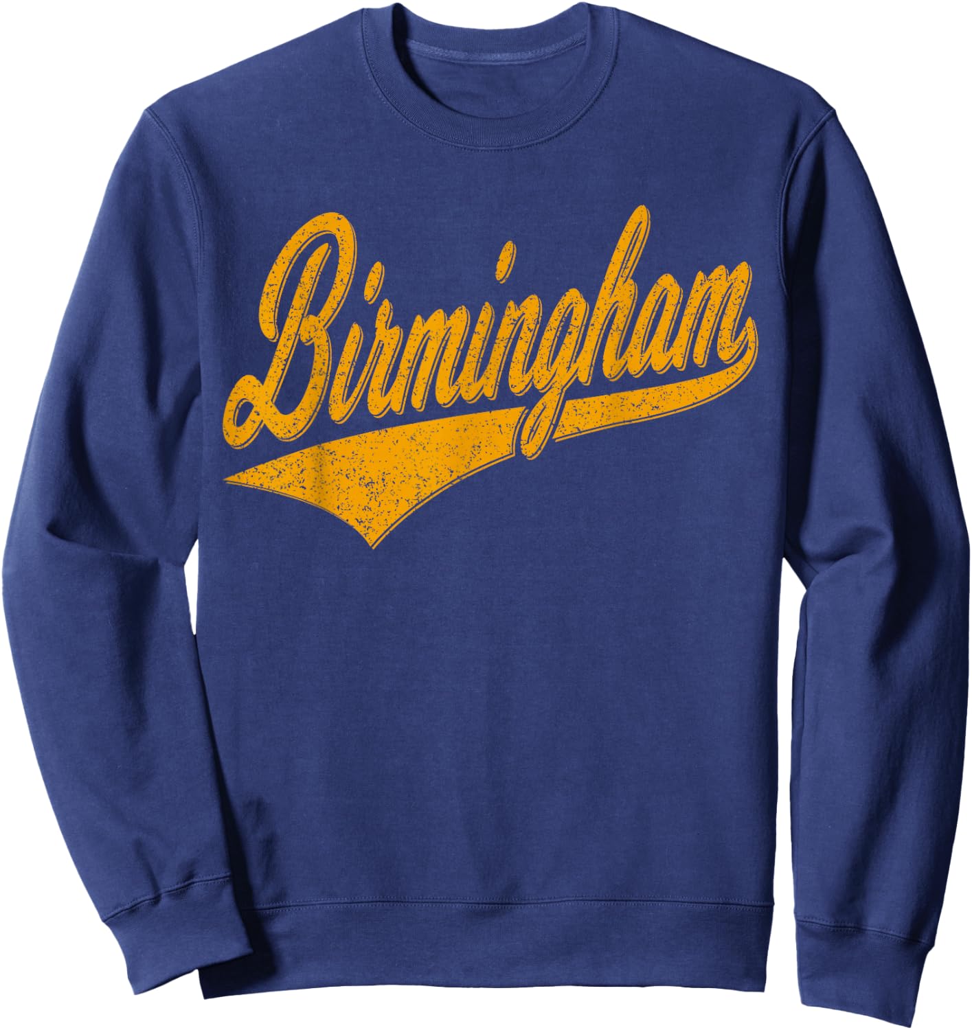 Birmingham Alabama Varsity Script Classic Sport Jersey Style Sweatshirt - Sweatshirt | Navy
