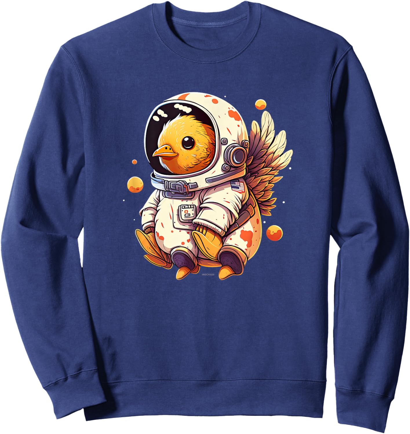Chicken Cool Astronaut space Sweatshirt - Sweatshirt | Navy