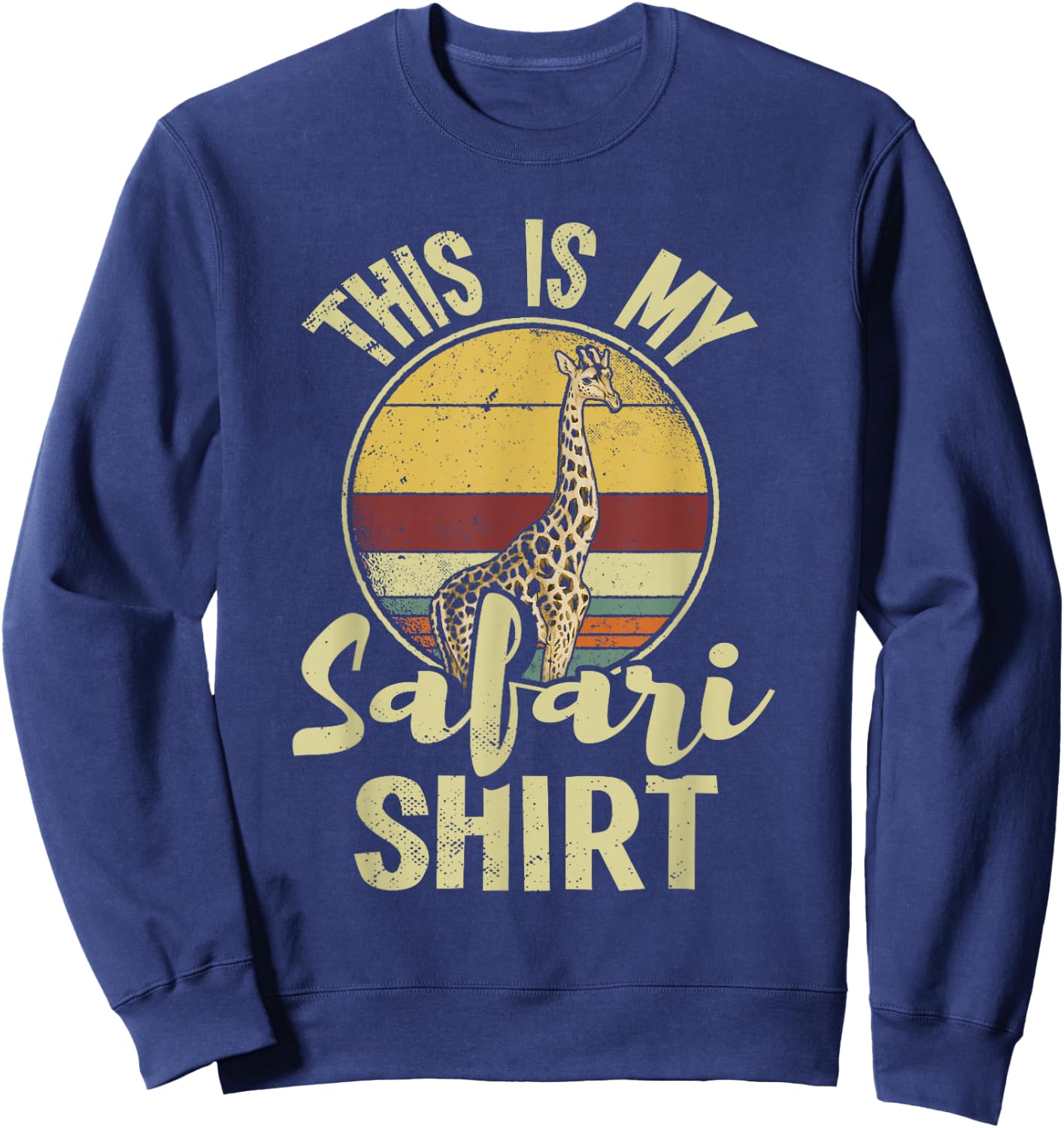 African Safari Family Vacation Zoo Animal Safari Squad Sweatshirt - Sweatshirt | Navy