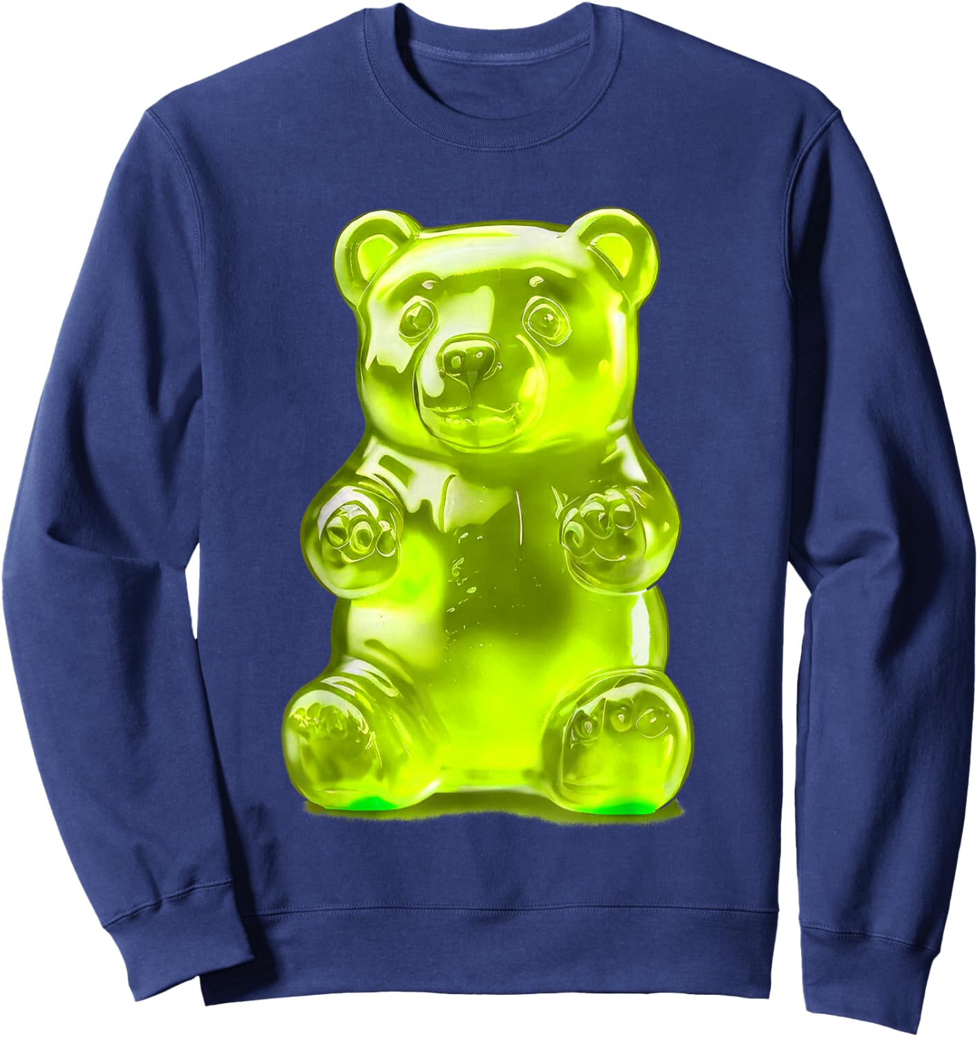 Lemon Green Gummy Bear Sweatshirt - Sweatshirt | Navy