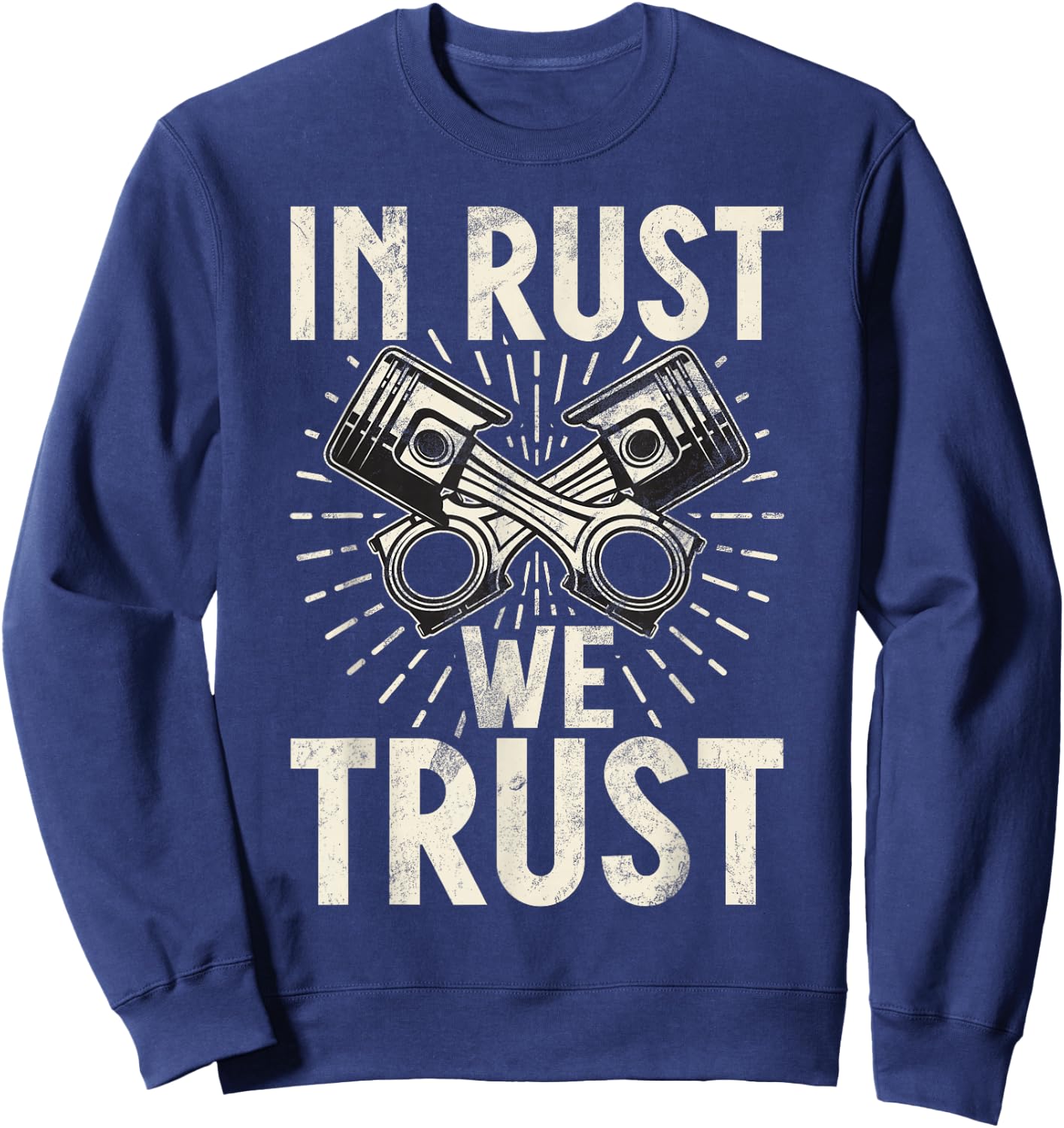 In Rust we Trust Hot Rod Sweatshirt - Sweatshirt | Navy