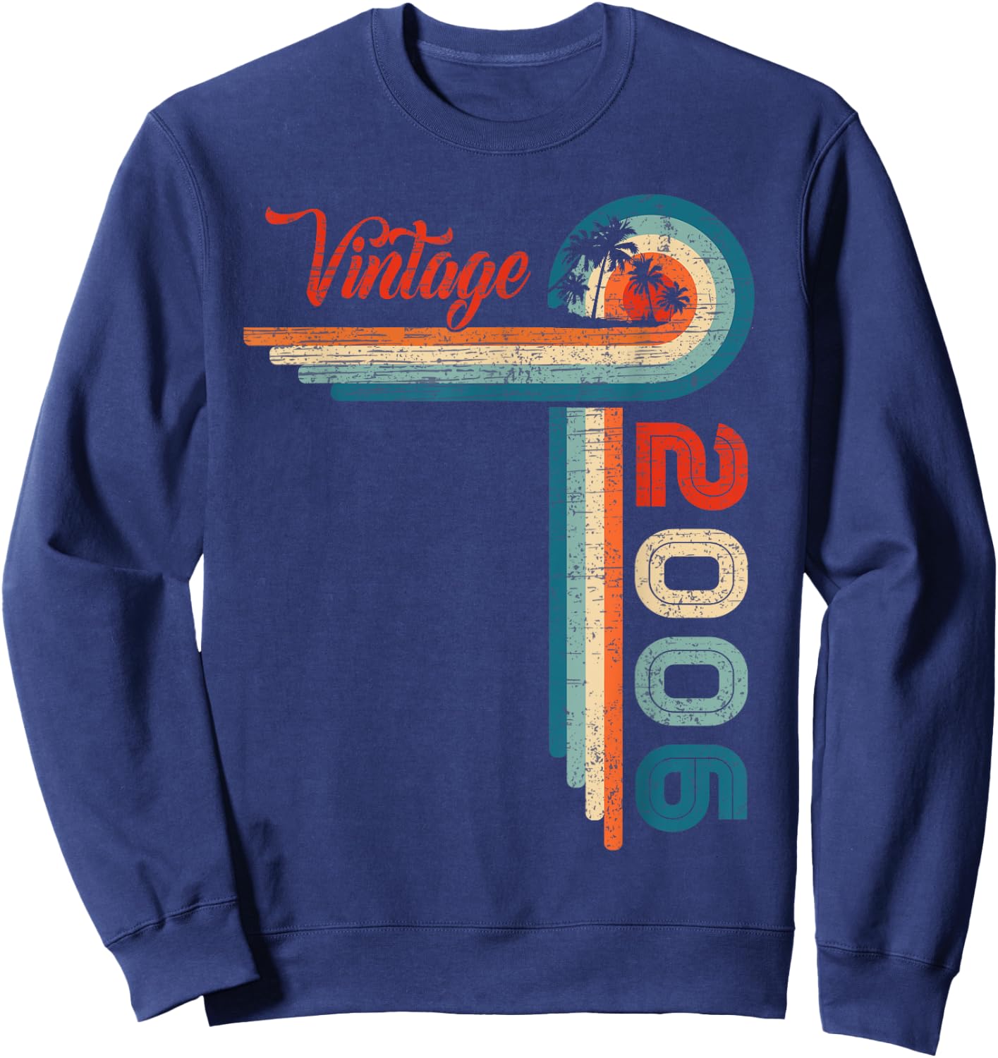 19 Year Old Retro 19 Birthday Gifts Vintage 2006 Sweatshirt - Sweatshirt | Navy