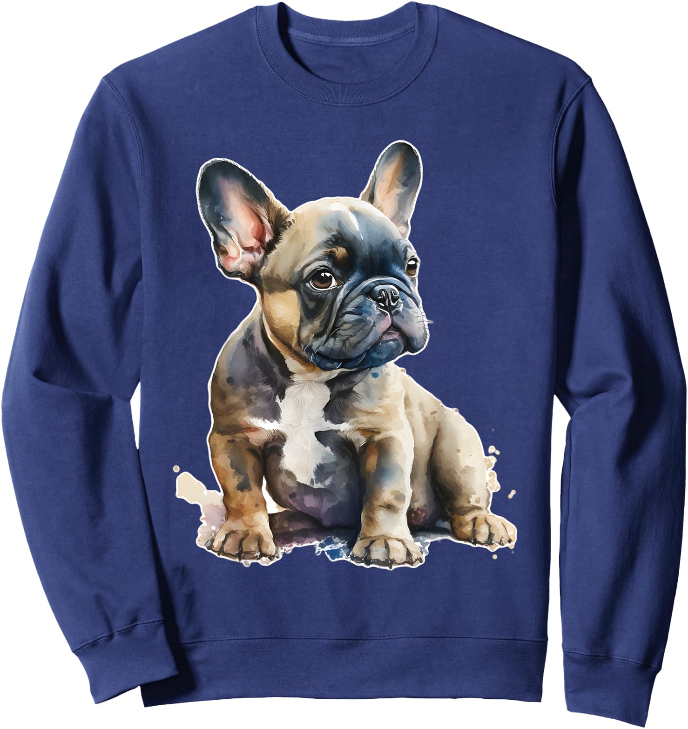 French Bulldog Kids Clothes Frenchie Dad Mom Sweatshirt - Sweatshirt | Navy