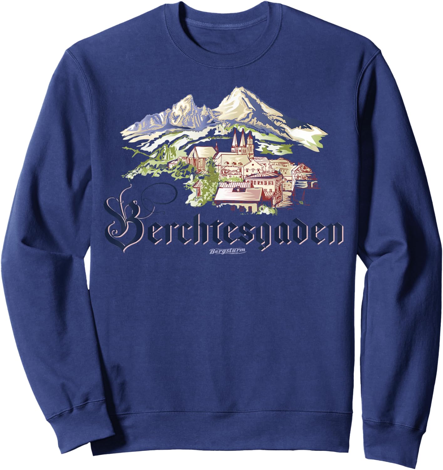 Berchtesgaden Watzmann Sweatshirt - Sweatshirt | Navy