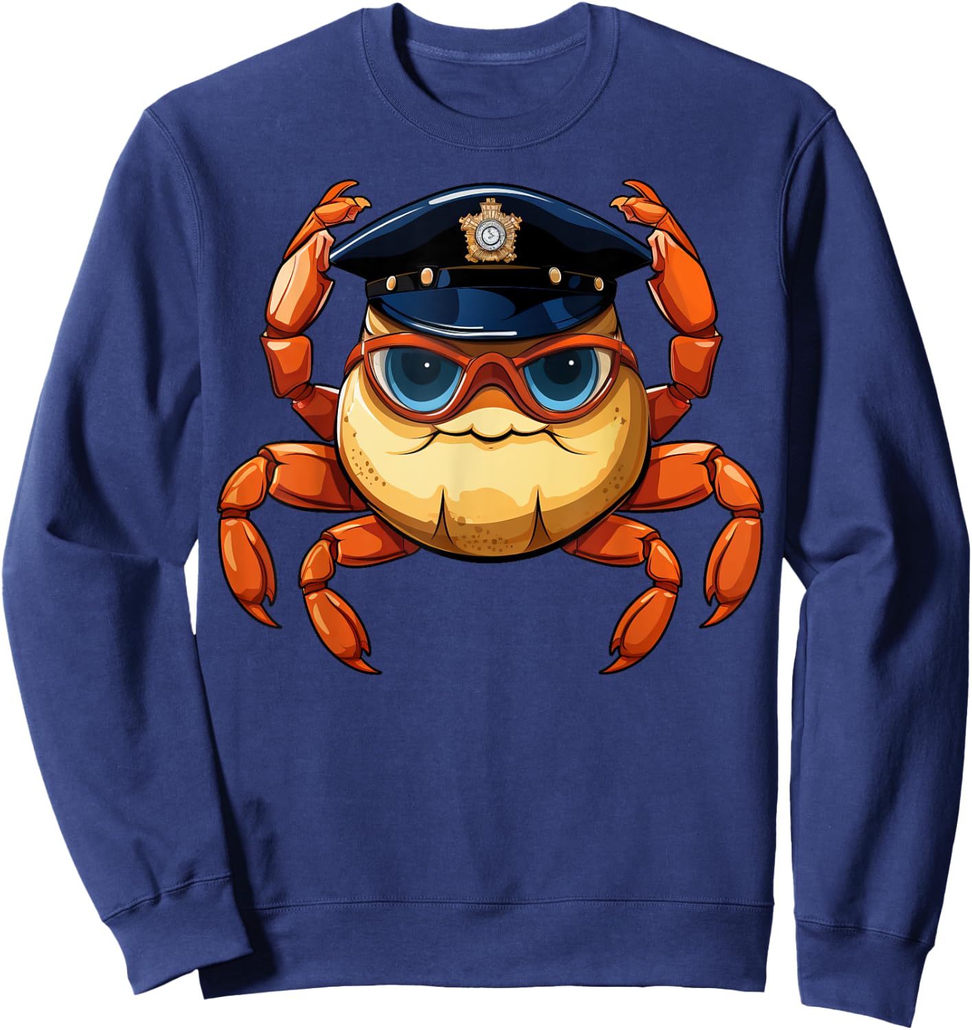 Crab Policeman Sweatshirt - Sweatshirt | Navy