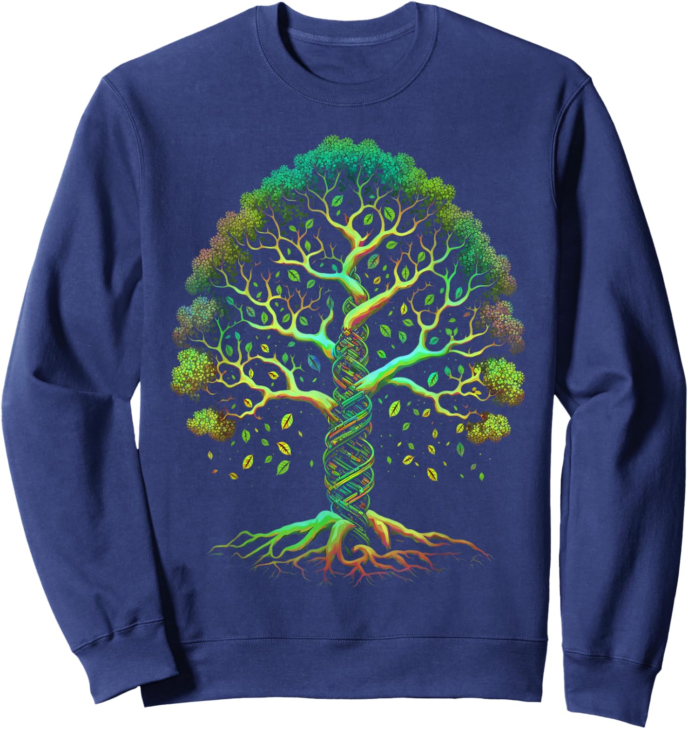 DNA Tree of Life Science Graphic , Women and Kids Sweatshirt - Sweatshirt | Navy
